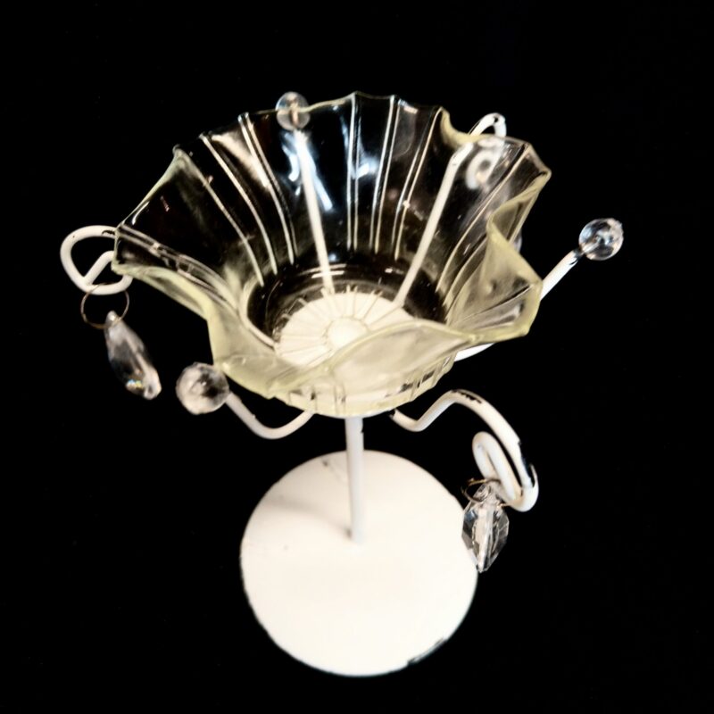 Küünlaaluse rent metallist jalaga 15cm