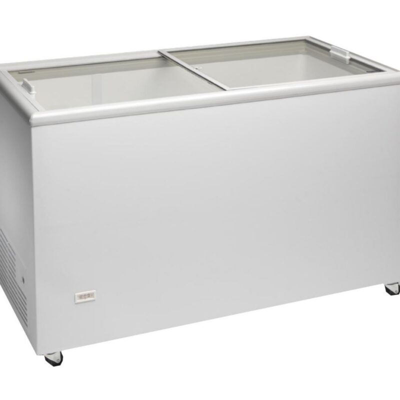 Sügavkülmik pealt klaasiga rent