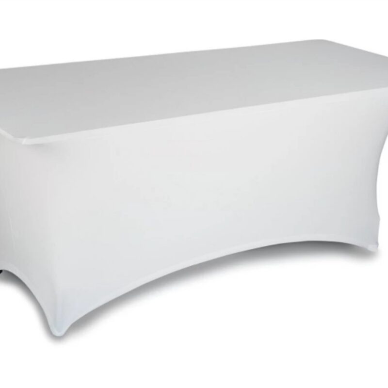 Stretch kate valge 183x76xH74cm lauale rent