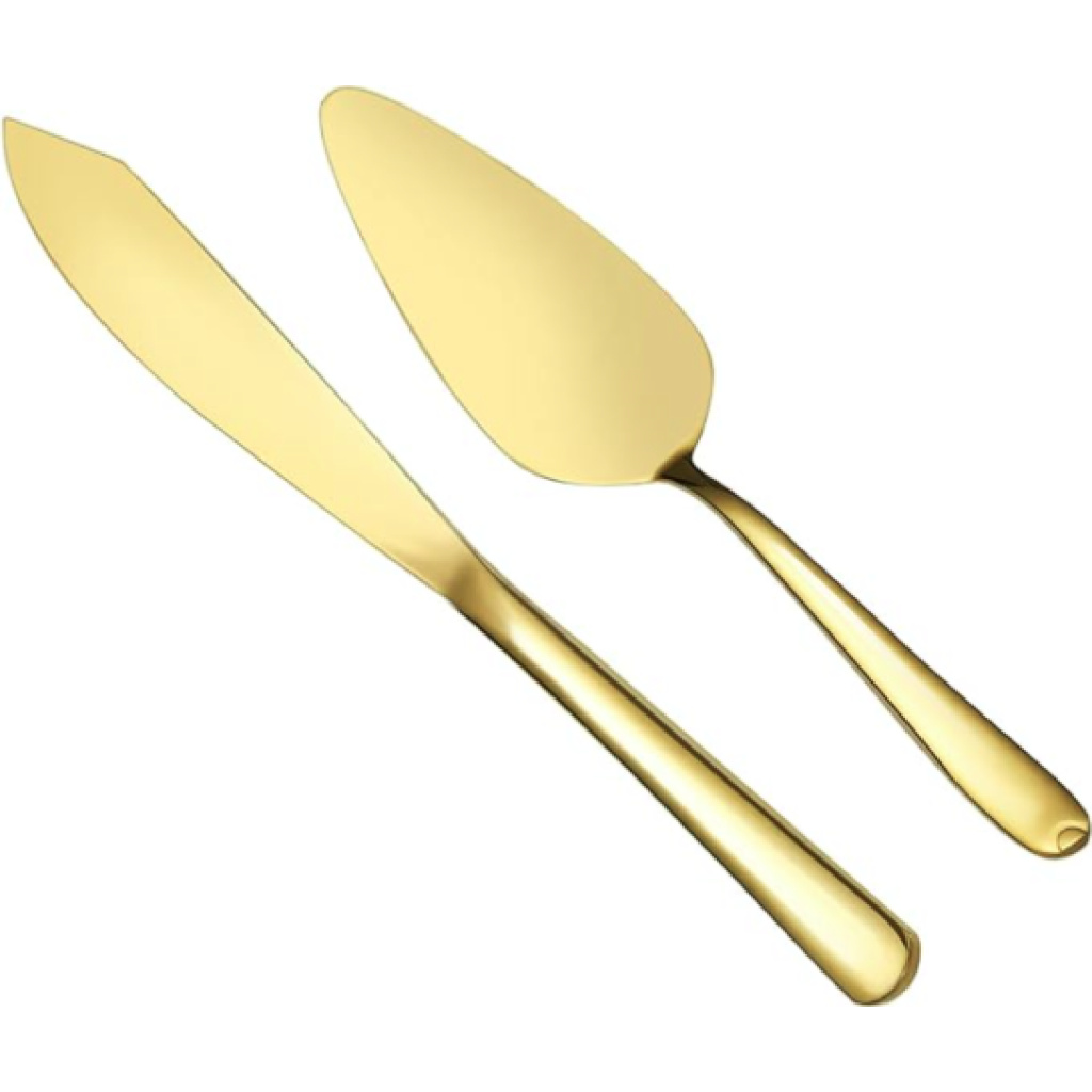 Tordilabidas ja nuga komplekt kuldne läikiv rent