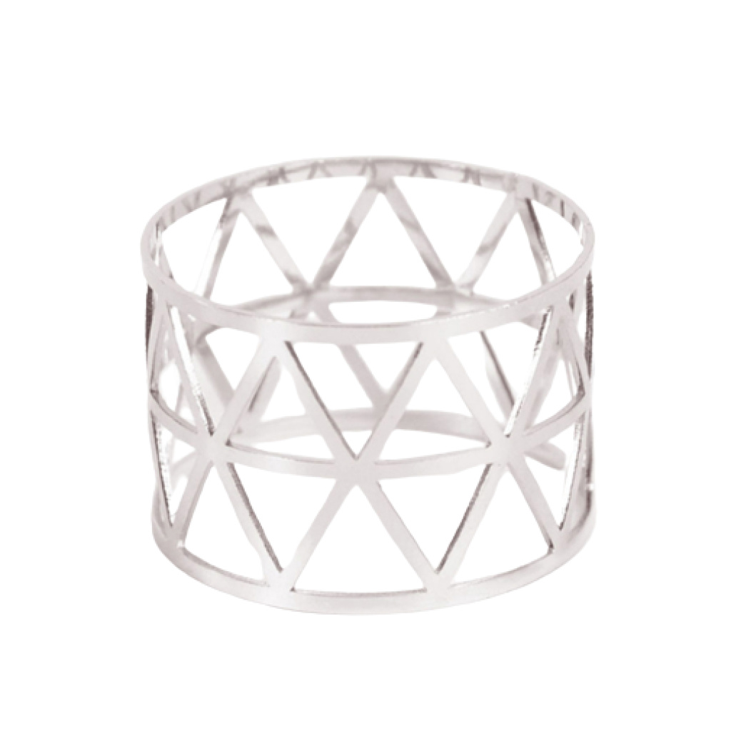 Servjetirõngas hõbe metall rent