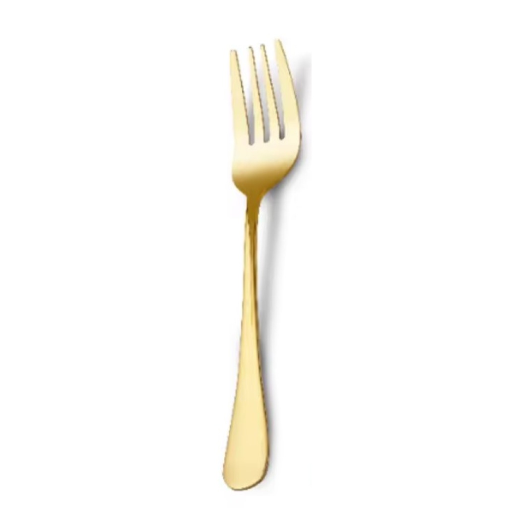 Serveerimiskahvel kuldne läikiv 23cm rent