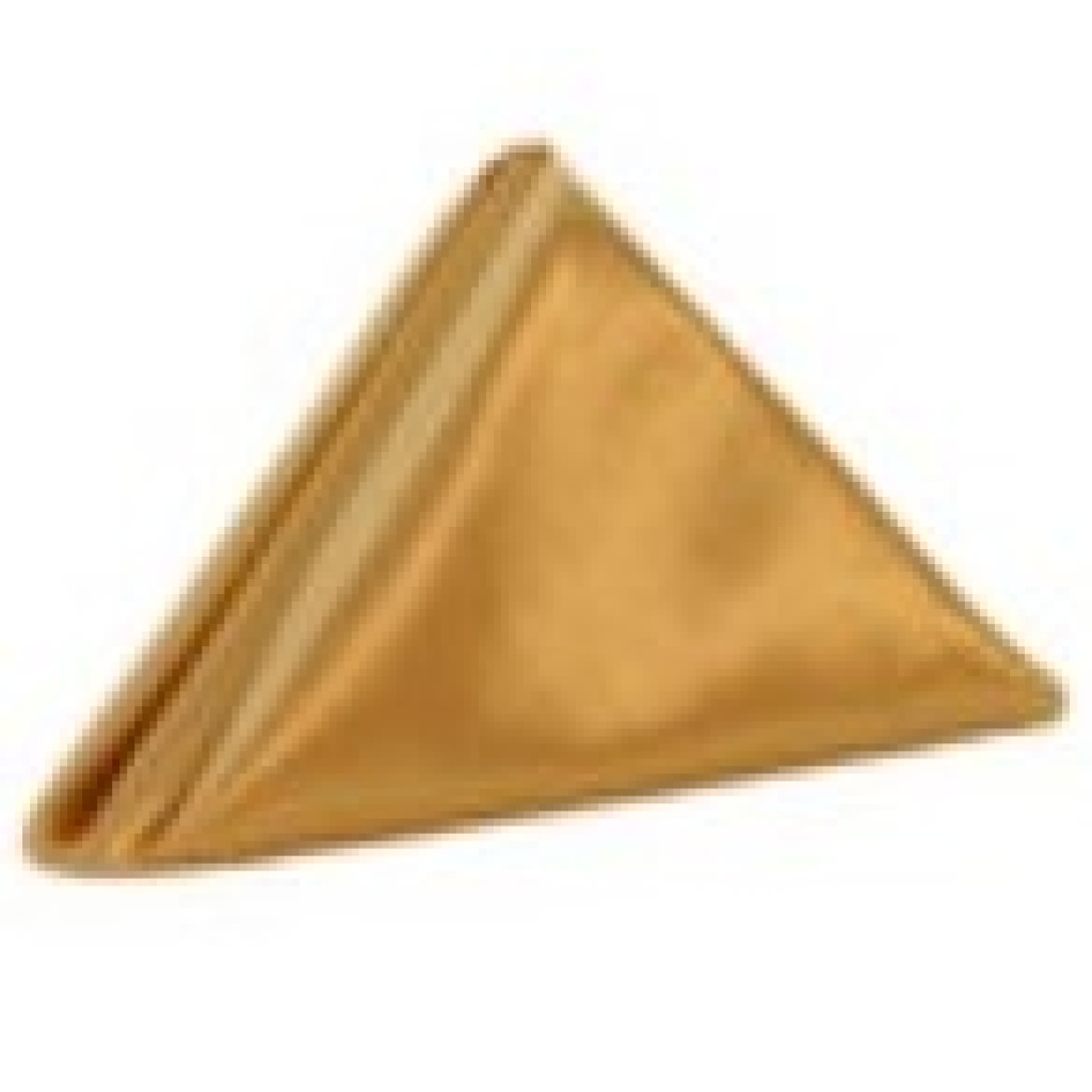 Servjett kuldne satiin 45x45cm rent