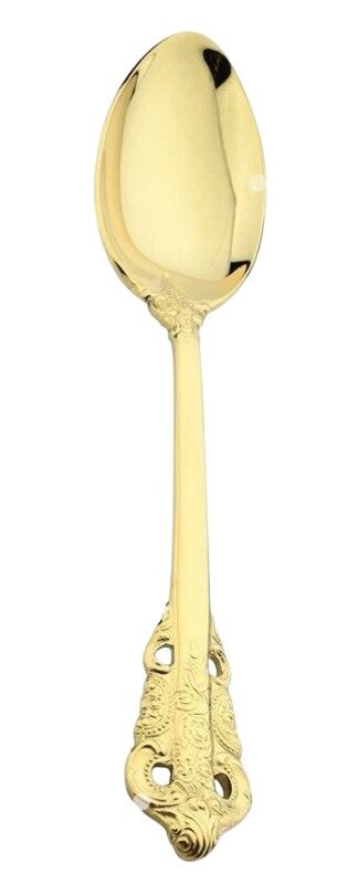 Teelusikas Majestetic kuldne läikiv 16cm rent