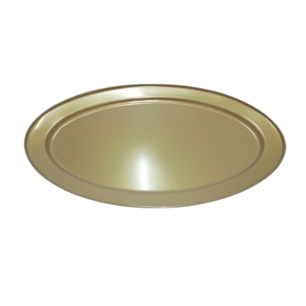 Metallvaagen kuldne ovaalne 40x28cm rent