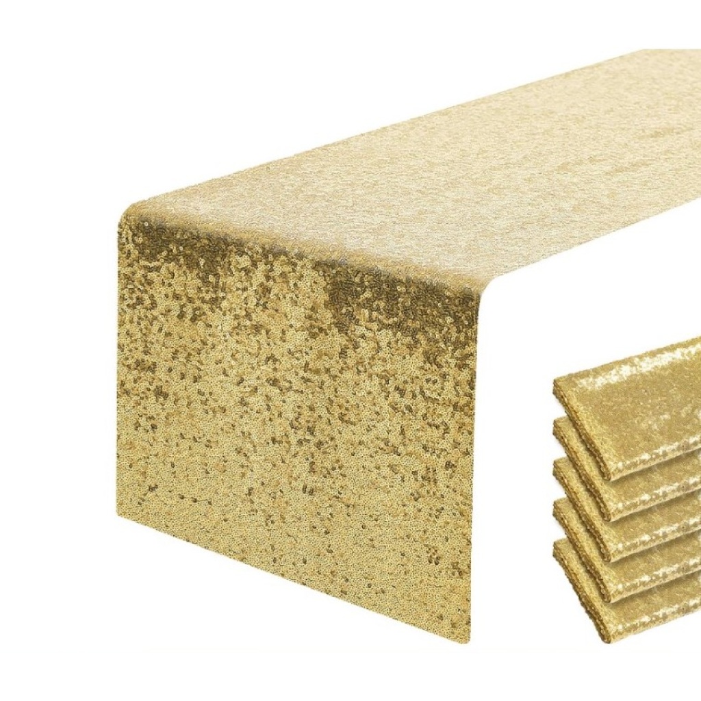 Table runner kuldne litter 30x275cm rent