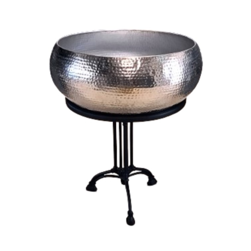 Hõbedane küüler MEGA koos musta lauaga mahutab 25-40 tk pudelit rent