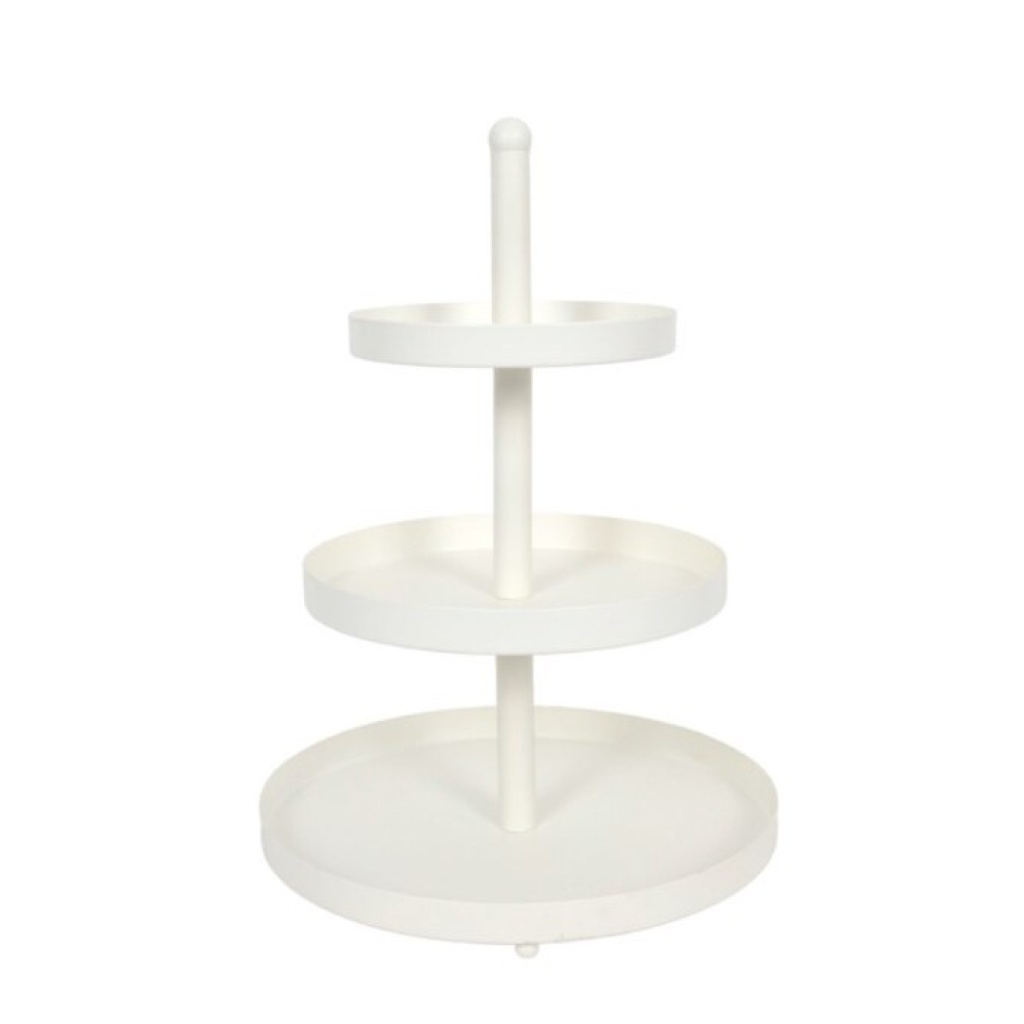 Kolmekordne vaagen valge H55cm 30/25/20 cm rent