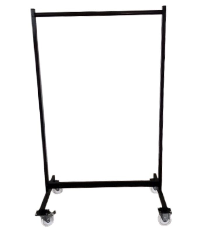 Riidestange riidenagi must 1M ratastel rent