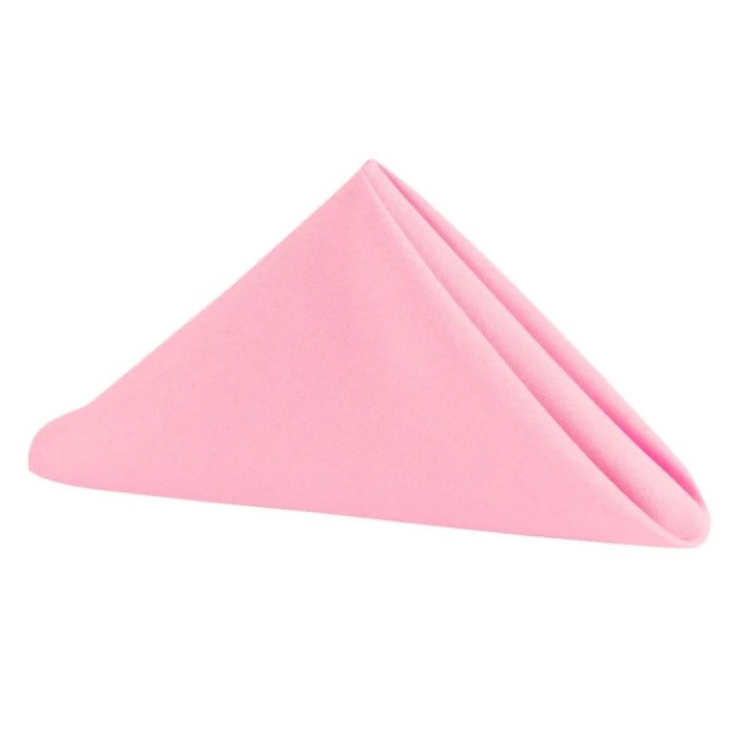 Servjett roosa 50x50cm rent