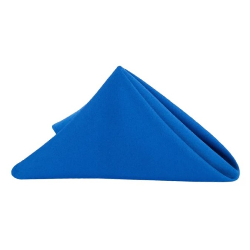 Servjett sinine 50x50cm rent