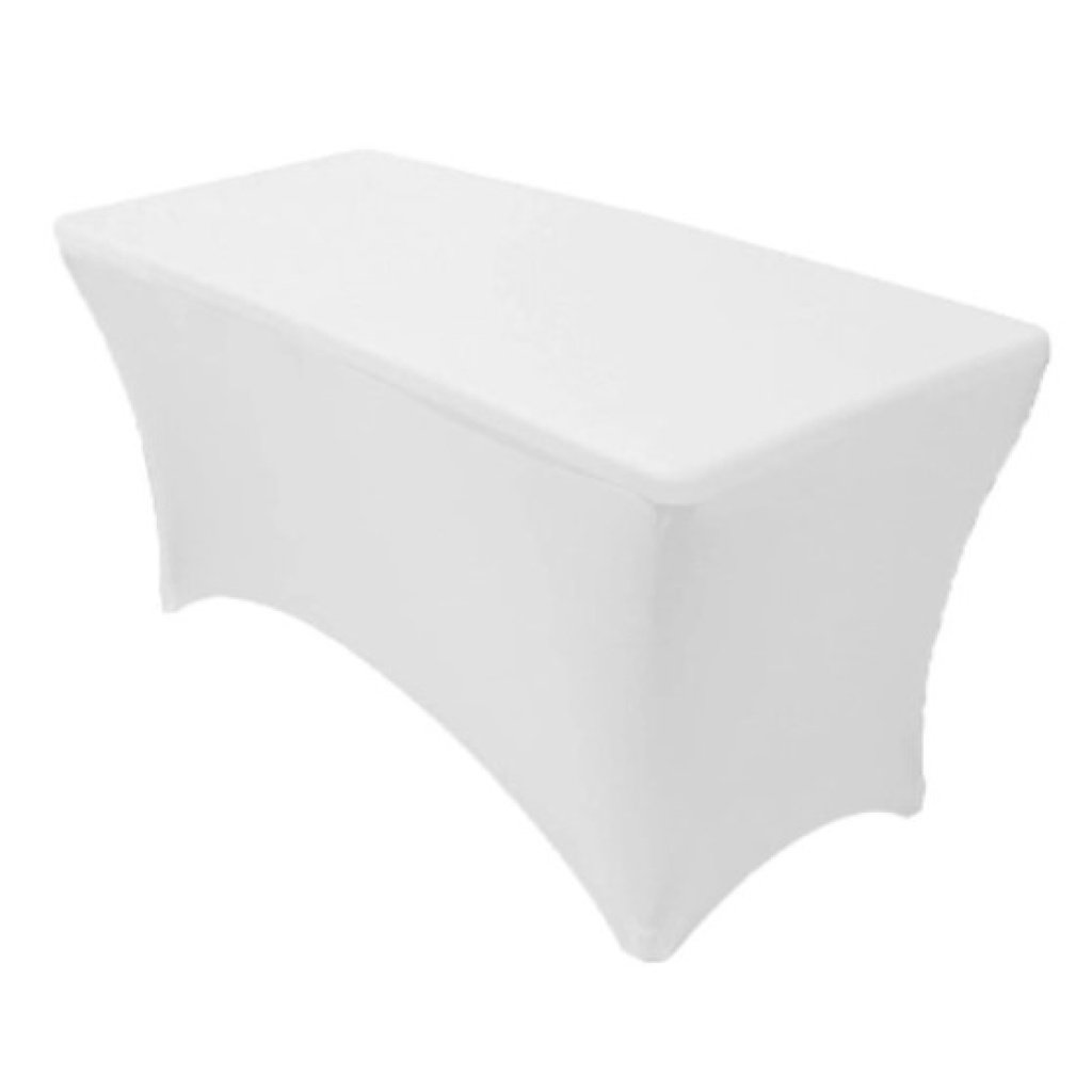 Stretch kate valge 120x60xH74cm lauale rent
