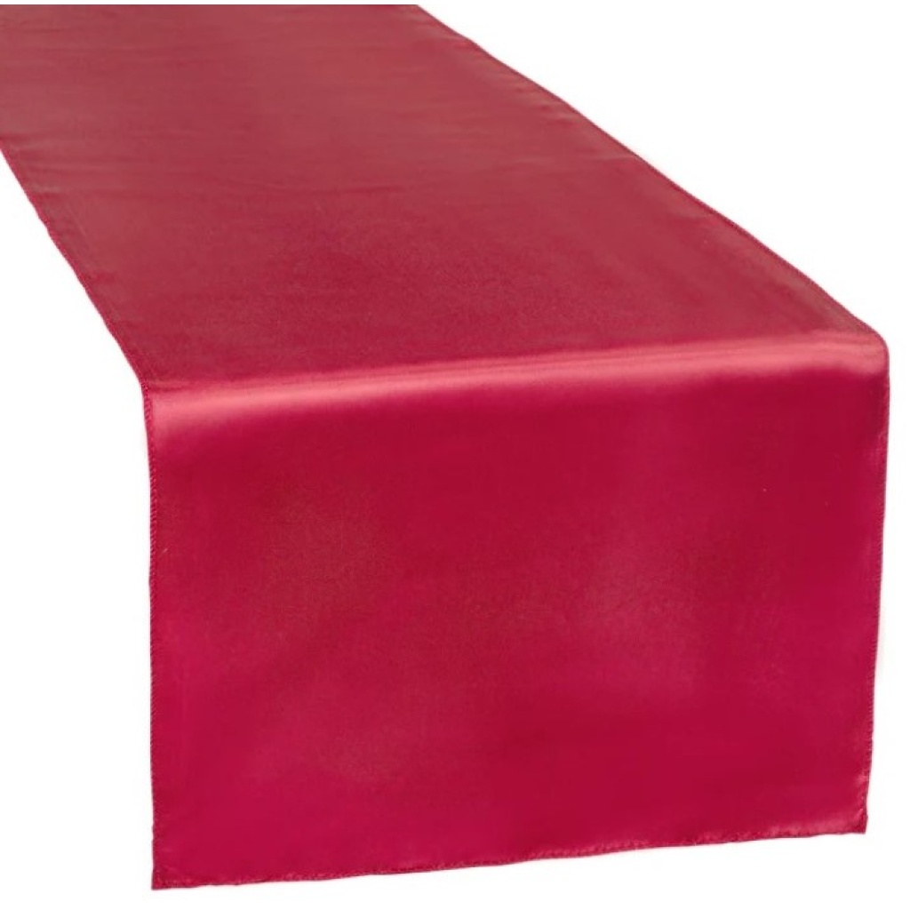 Table runner punane läikiv 30x220cm rent