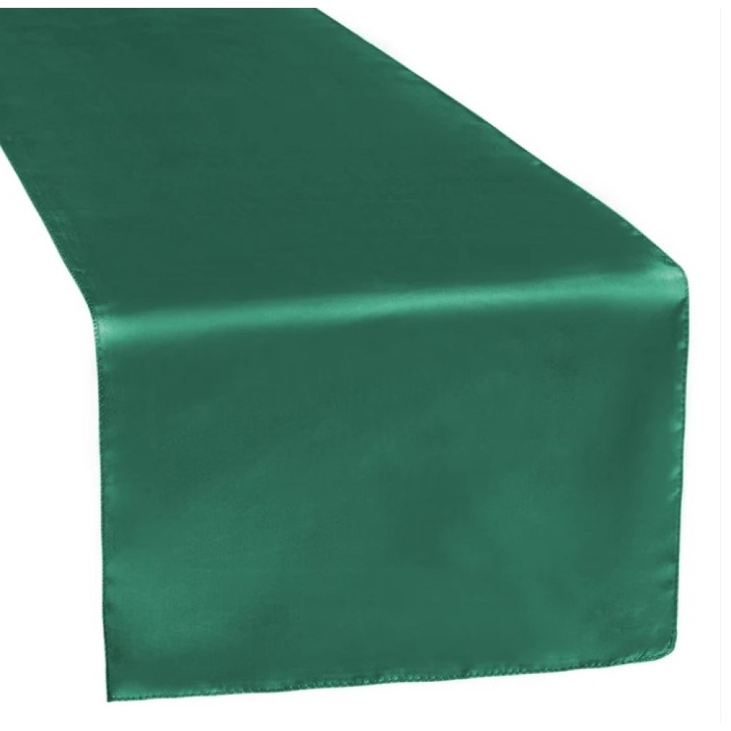 Table runner roheline läikiv 30x220cm rent