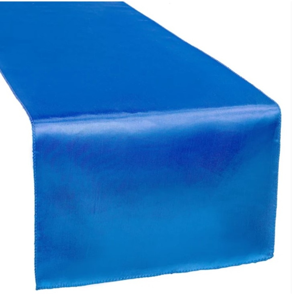 Table runner sinine läikiv 30x220cm rent