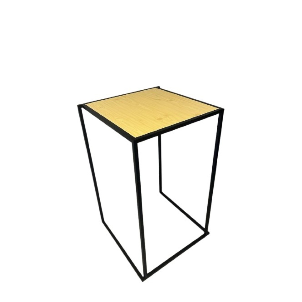 Pukklaud must kandiline KUBO hele puit lauaplaat rent