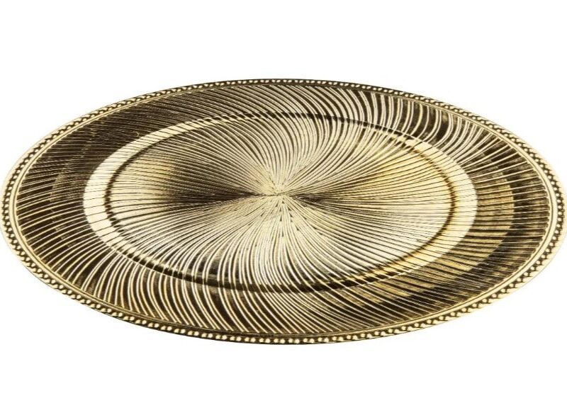 Taldrikualus mustkuld 33cm rent