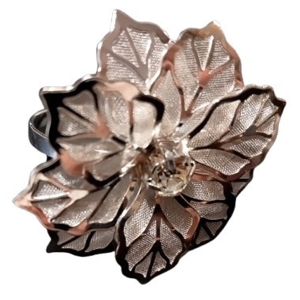 Servjetirõngas hõbelill metall rent