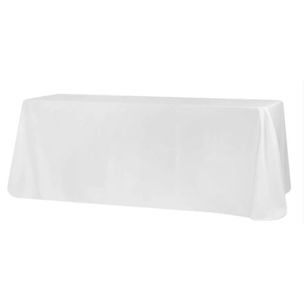 Laud 183x76xH74cm koos valge laudlinaga 220cmx310cm rent