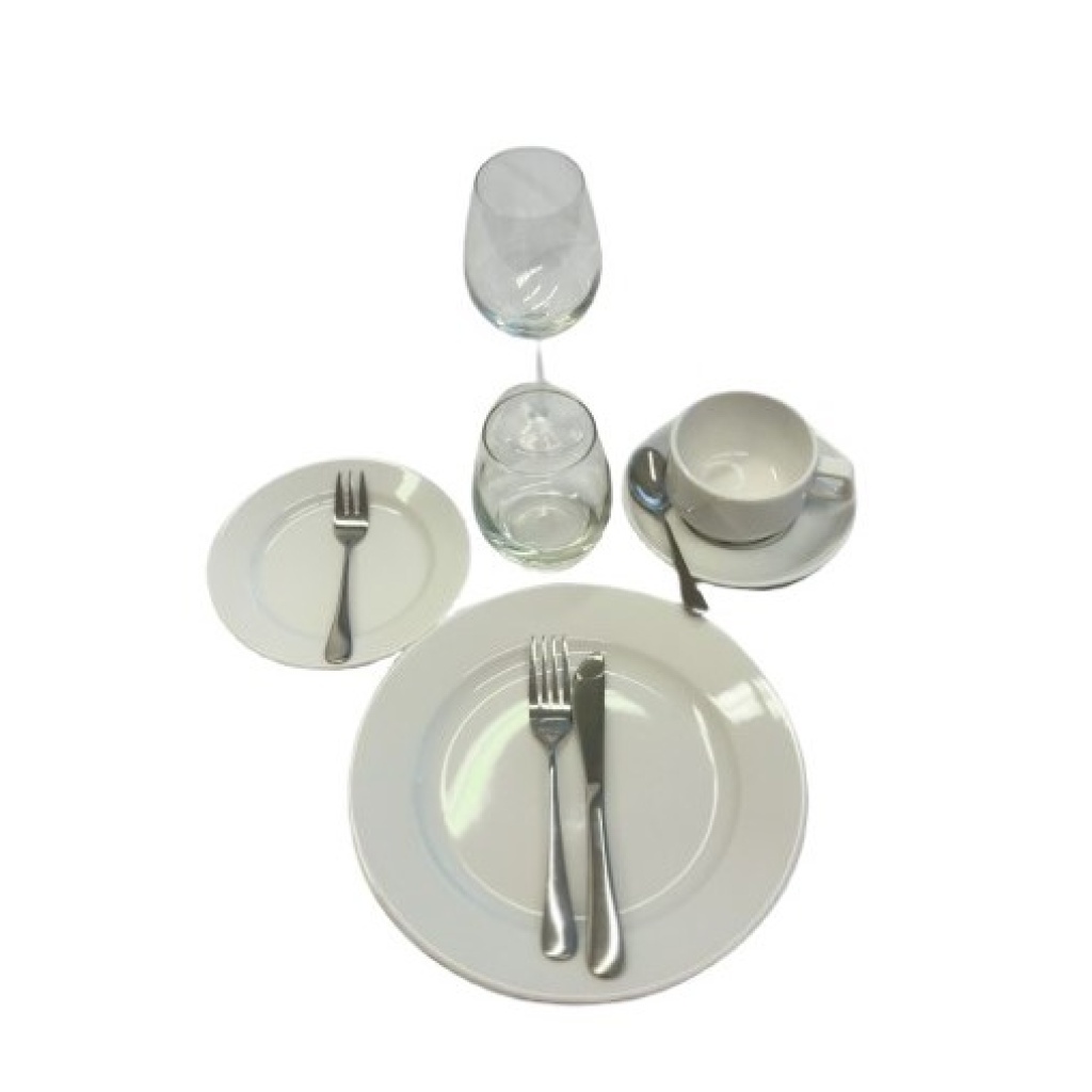 Buffee komplekt valge hõbe rent