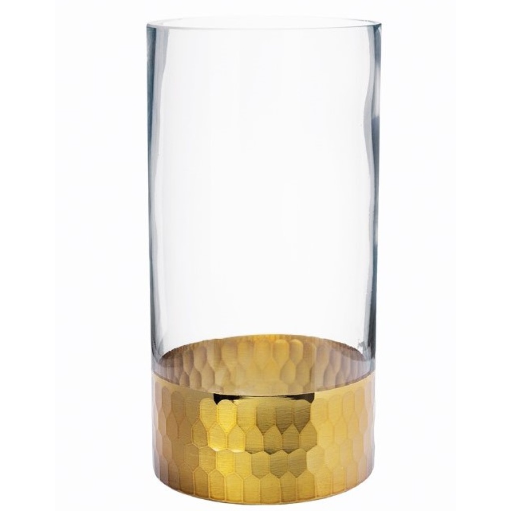 Lillevaas kuldne Ø10.5cm H30cm rent