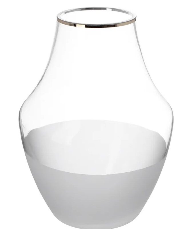 Lillevaas alt valge ülevalt golden ring H25m rent