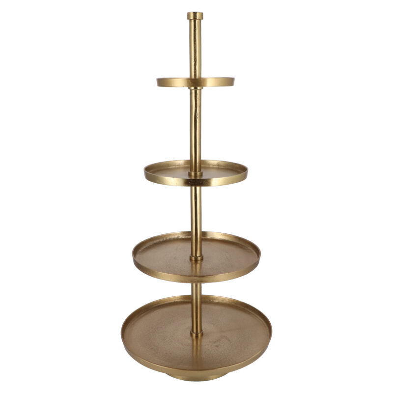 Neljakordne kuldne korrusvaagen H125cm 55/44/34/24 cm müük