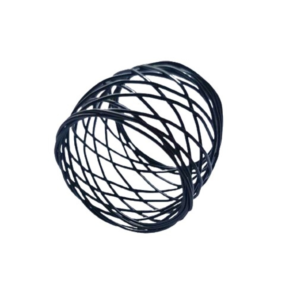 Servjetirõngas must metall 4x5Ø cm rent