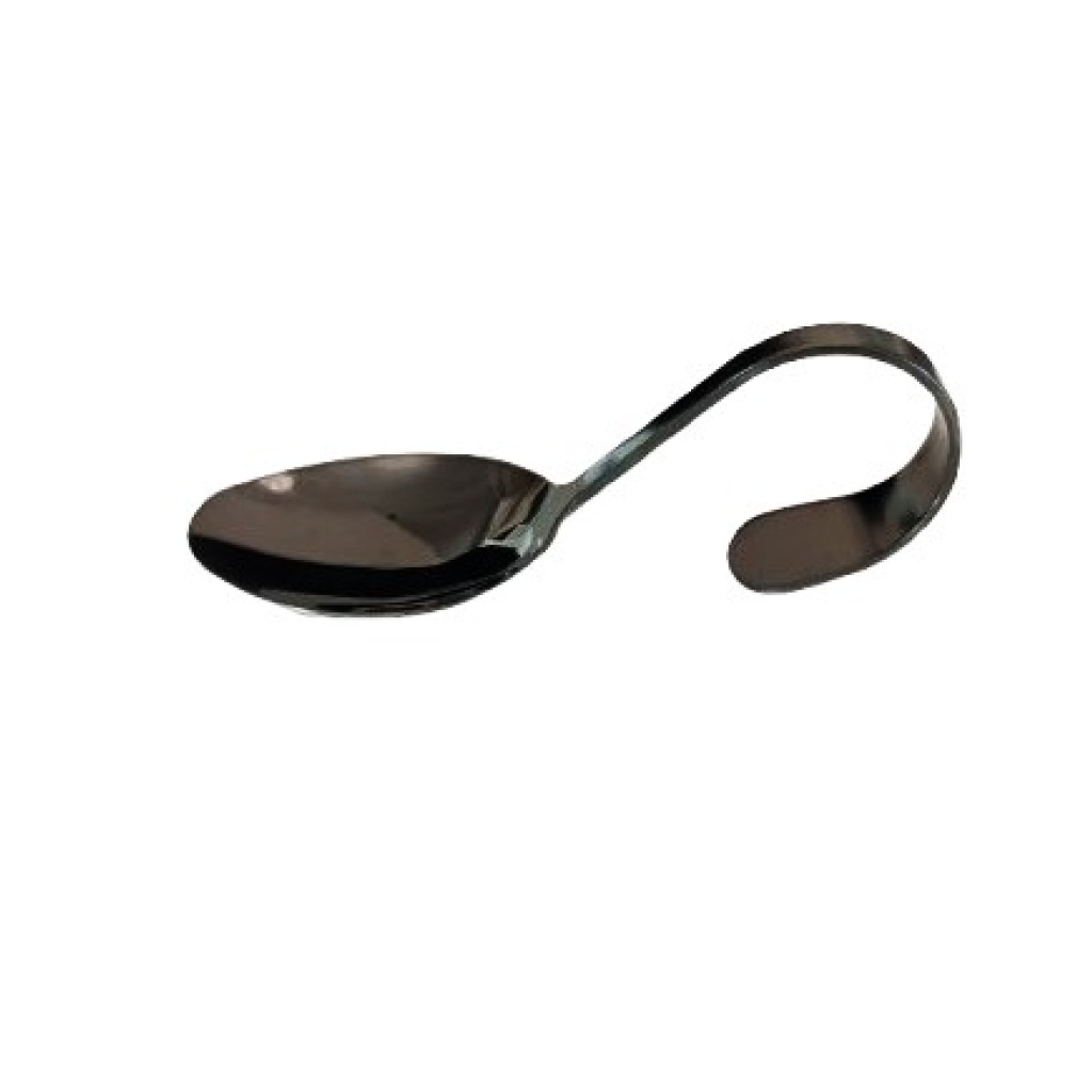 Suupistelusikas must läikiv rent