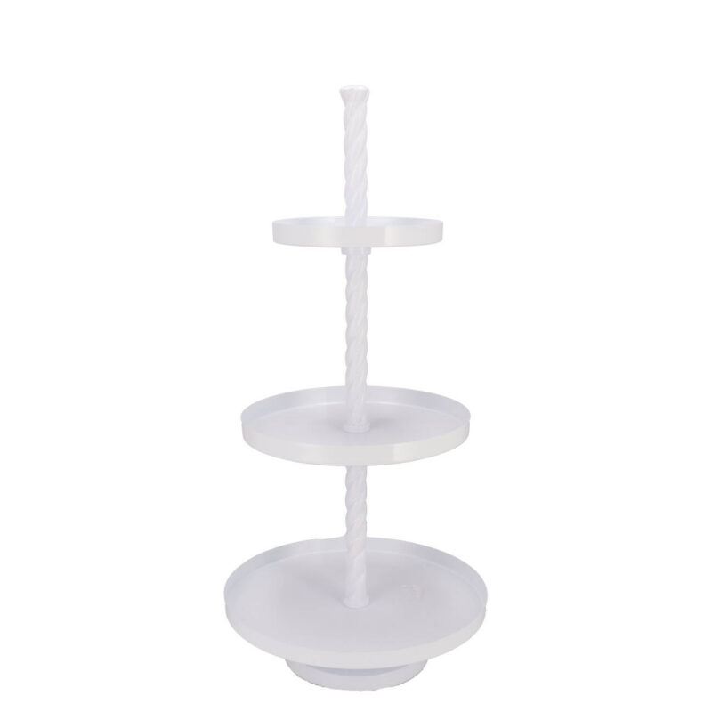 Kolmekordne valge korrusvaagen H100cm 44/34/24 cm müük