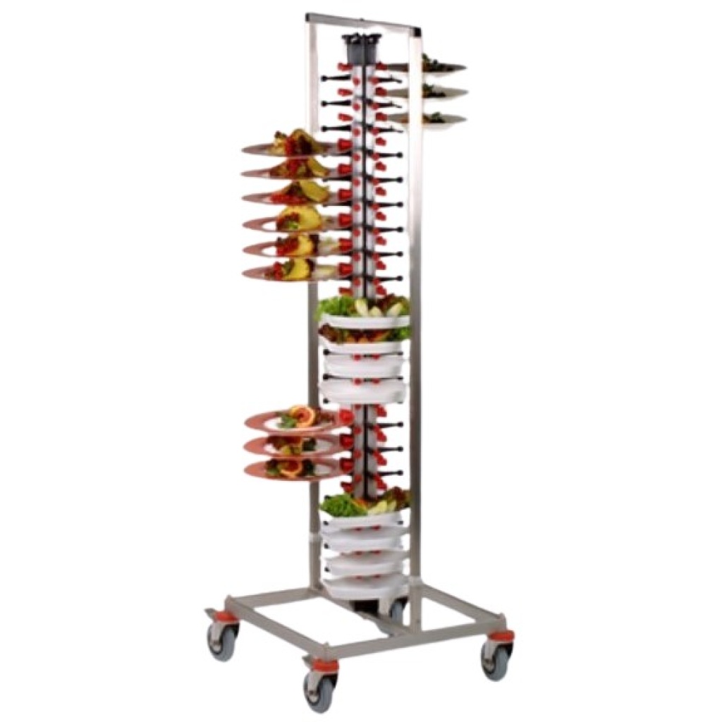 Taldrikute hoidja 84-le taldrikule ratastel rent