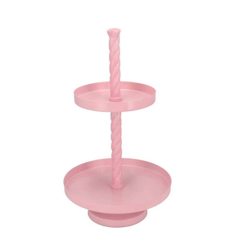 Kahekordne roosa korrusvaagen H62cm 34/24 cm rent