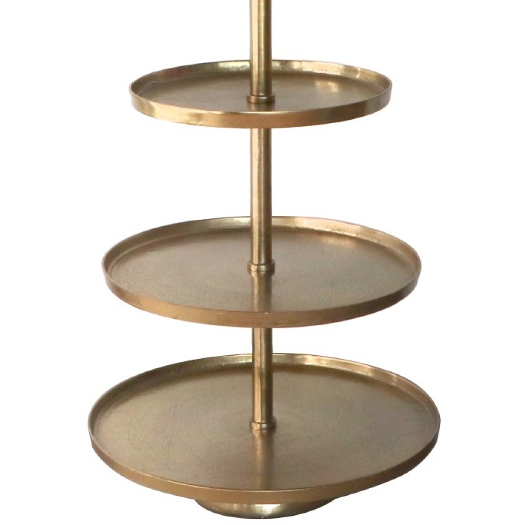 Kolmekordne EXTRA lai kuldne korrusvaagen H95cm alum 63cm/kesk 55cm/ülem 44 cm rent