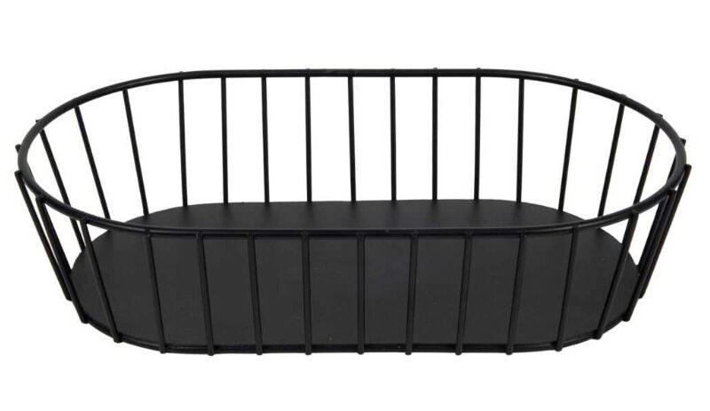 Leivakorv must ovaalne 29x16cm H7cm rent