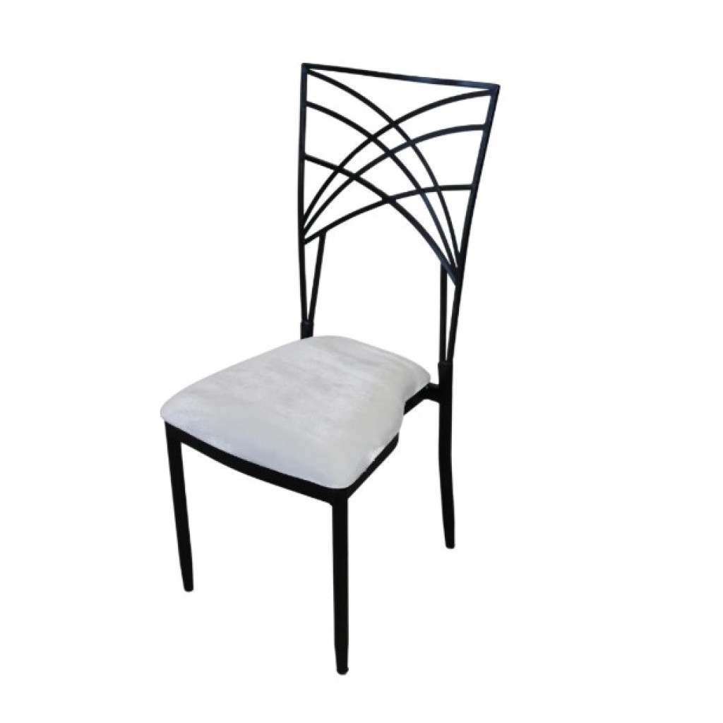 Tool Chiavari / Catsby Deluxe must valge toolipadjaga rent