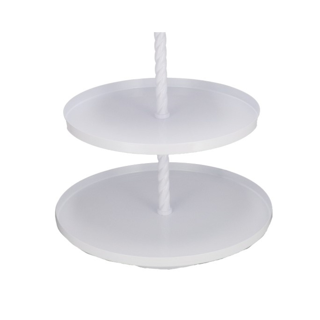 Kahekordne EXTRA lai valge korrusvaagen H70cm alum 55cm/ülem 44cm rent