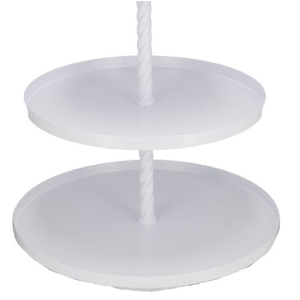 Kahekordne EXTRA lai valge korrusvaagen H70cm alum 63cm/ülem 55cm rent