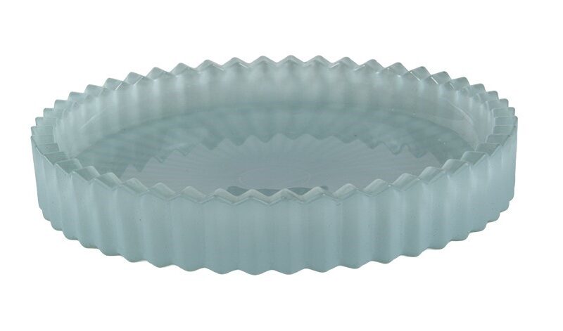 Taldrik klaas Tulip Ø9.5 H1.5cm helesinine rent