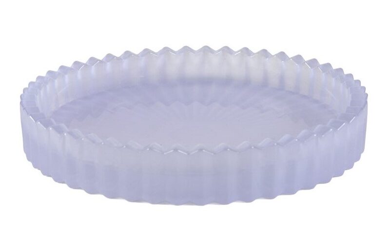 Taldrik klaas Tulip Ø9.5 H1.5cm violett rent