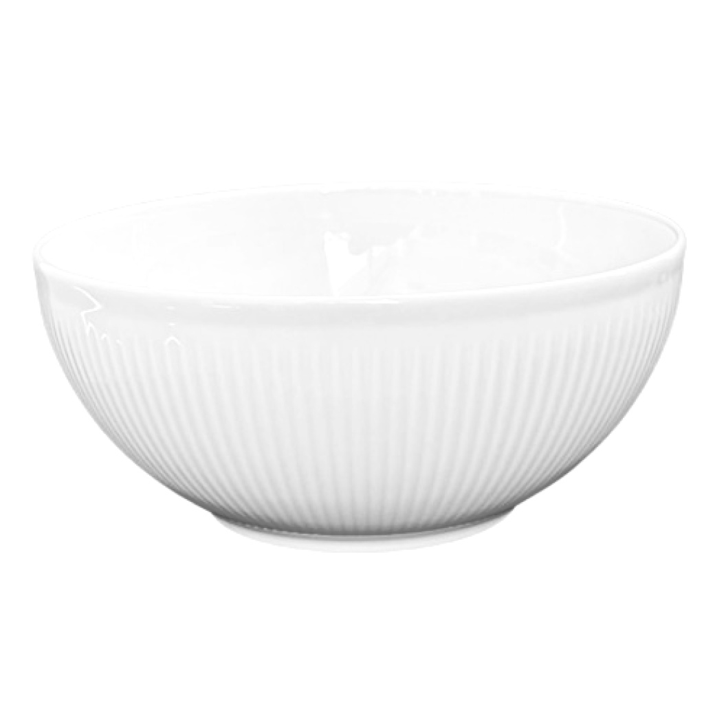 Kauss portselan triibuline äär Ø25cm 2.5L rent